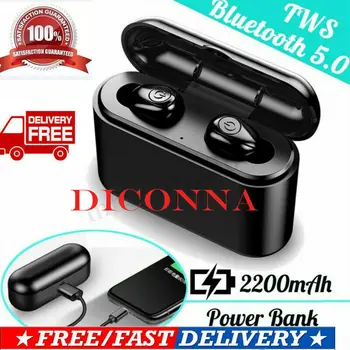 

Bluetooth 5.0 Headset TWS True Wireless Earphones Mini Earbuds Stereo Handsfree In Ear Noise Canceling Headphones IPX7