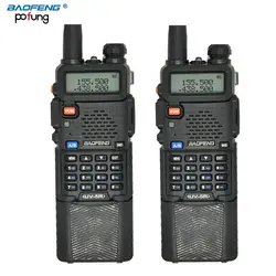 2 шт BaoFeng UV-5R рация 3800 мАч Профессиональная двухполосная UV5R Портативный двухстороннее радио-диапазон беспроводной CB радио