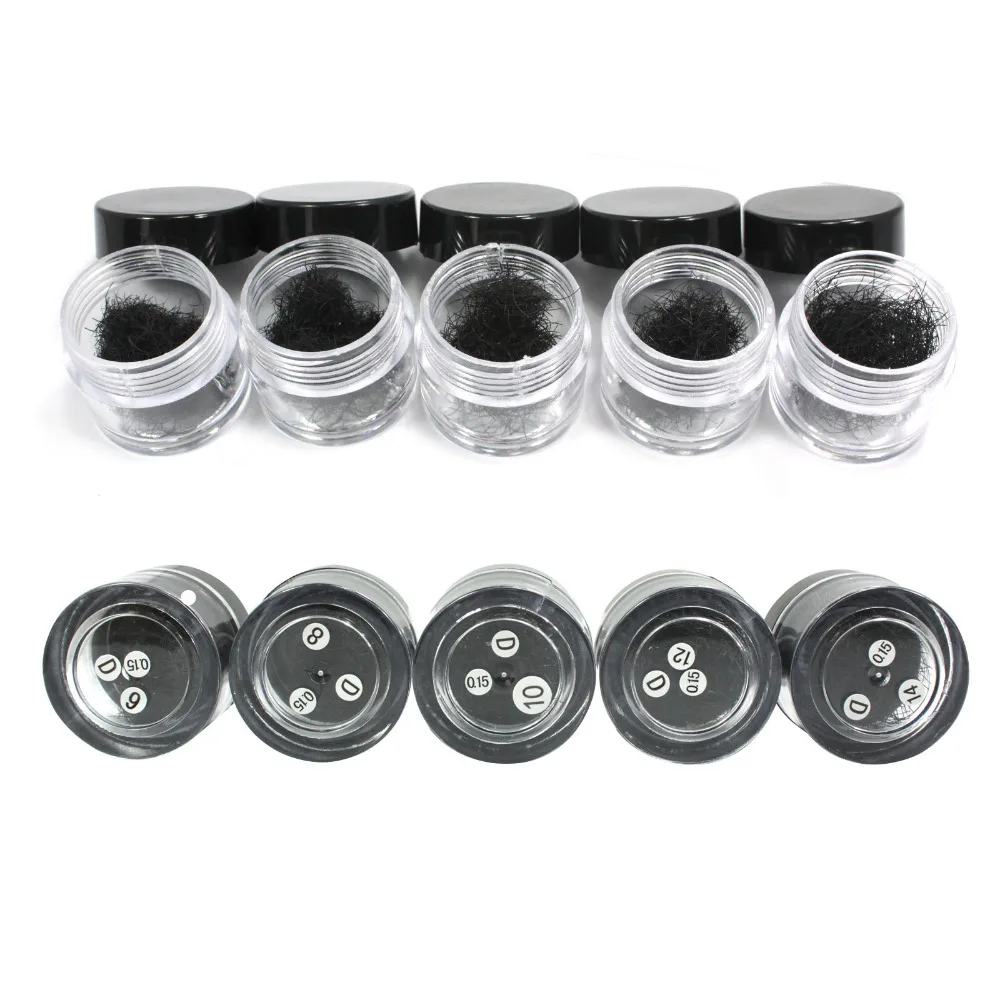 

Individual Black False Eyelash Extension Lash D curl 0.15 6/ 8/10 /12 /14mm set