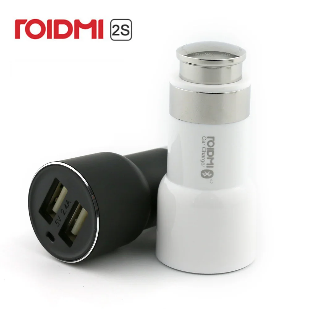 الأصلي Roidmi Xiaomi شاحن سيارة Roidmi 3 S Roidmi 2 S بلوتوث 4.0 FM الارسال 5 V 2.1A داعم محول الموسيقى اللعب