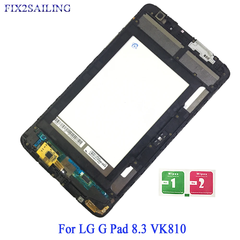 

For LG G Pad 8.3 VK810 LCD Display Touch Screen Digitizer Assembly with Frame For LG VK810 LCD Sensor Panel Replacement Parts