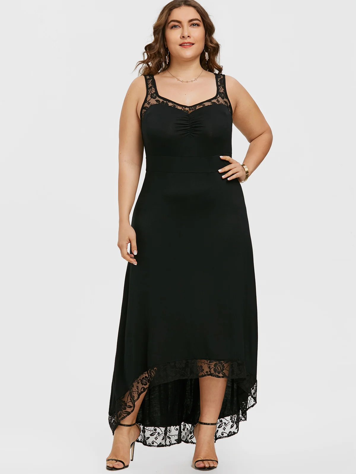 

Wipalo Women 2018 Summer Plus Size 5XL 4XL High Low Maxi Elegant Party Dress Sleeveless A-Line Solid Long Dresses Prom Vestidos