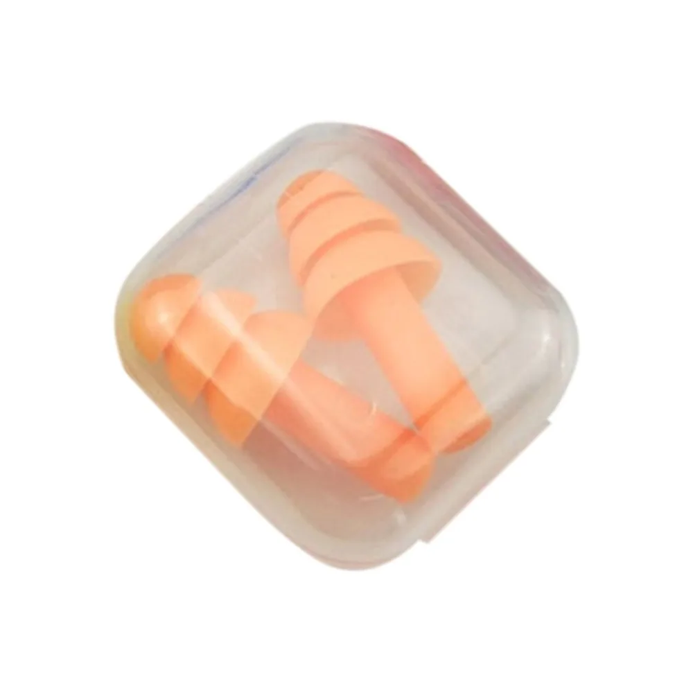 Мягкие силиконовые затычки для ушей звукоизоляция беруши для ушей шумоподавление беруши с коробкой для хранения