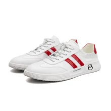 Мужская парусиновая обувь; Новое поступление; Высококачественная дышащая мужская Спортивная трендовая Мужская обувь в стиле ретро; мужская обувь на плоской подошве в британском стиле