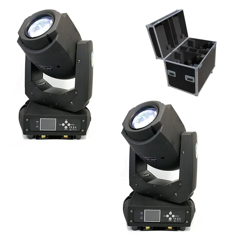 

2pcs/lot with Flight Case 2IN1 200w Gobo beam moving heads Professional 200W Led Moving Head Spot Display 2.4 TFT Display Screen