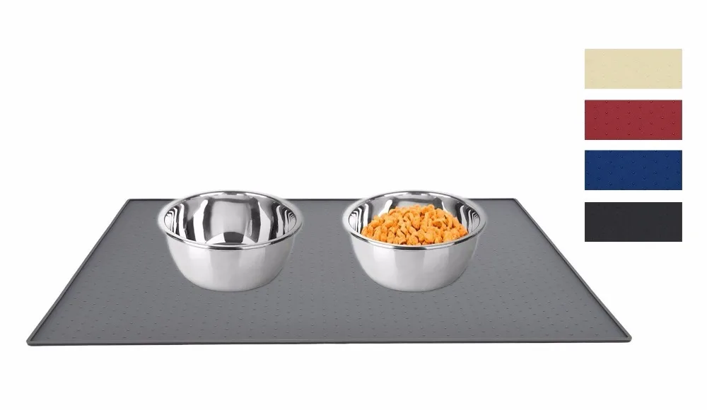 

48*30cm.Pet Multi-function High Quality Silicone Mat Waterproof Anti-Slip Bowl Placemat Dog Cat Food Feeding Mat.