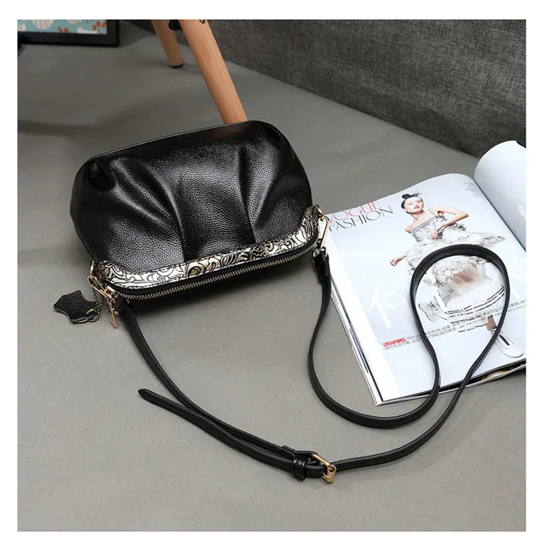 Женская сумка мессенджер из ПУ кожи с рюшами|bag high quality|crossbody bags for girlswomen sling bag |