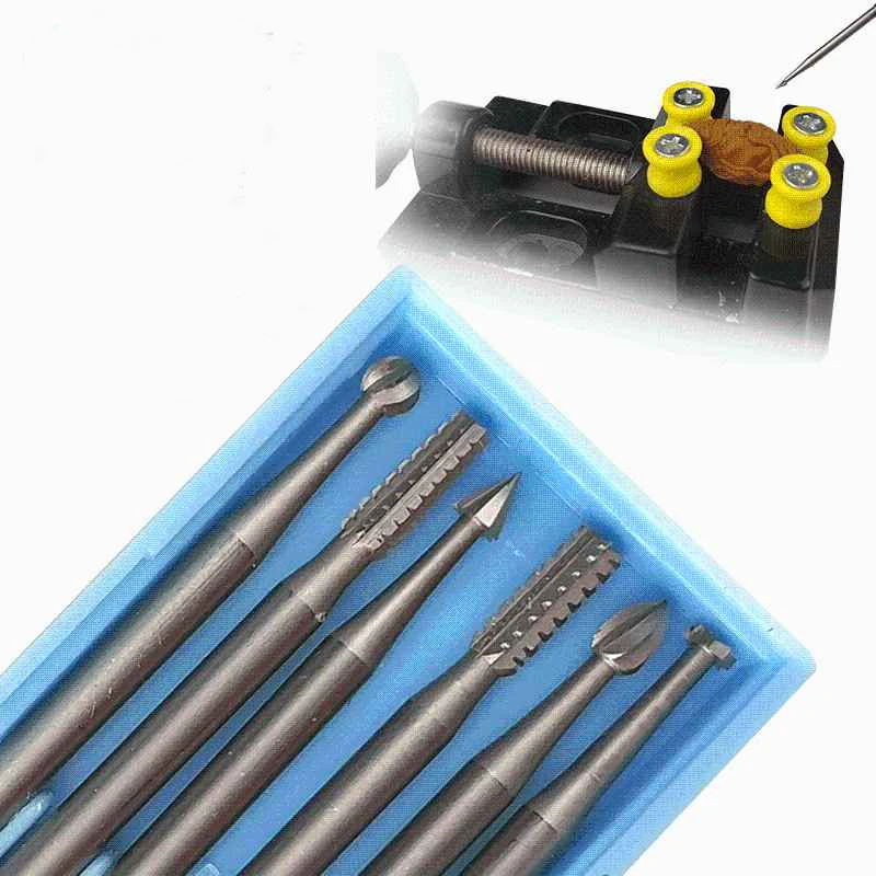 6pcs Burs for Dremel Power Tool Accessories Rotary Bur Rotary Tools