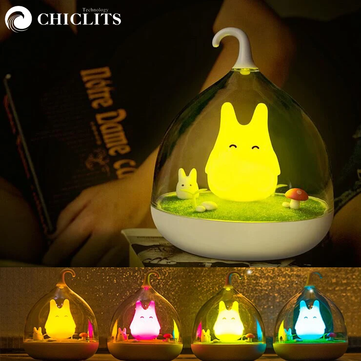 Chiclits Cute Fantasy Genie Microview Night Light Touch dimming LED table lamp Child sleep bedside Lights for Kid Girls Gifts (21)