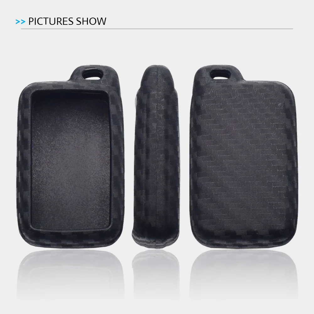 ATOBABI углеродное волокно силиконовый чехол для ключей от машины для Toyota Land Cruiser Prado 150 Prius Venza Camry чехол дистанционного брелока брелок сумка