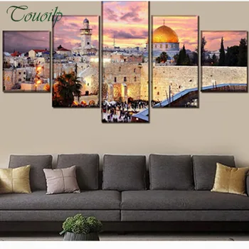 

5d diy Diamond embroidery"Italy/Urban/Landscape/Architecture"diamond painting Cross Stitch,full square Rhinestone mosaic 5pcs