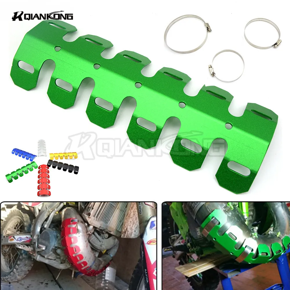 R QIANKONG Exhaust Muffler Pipe Protector Heat Shield Cover For YAMAHA XJ6 XJR 1300 XJR1300 JOG R25 FZ1 TMAX530 500 R1 R15 XMAX