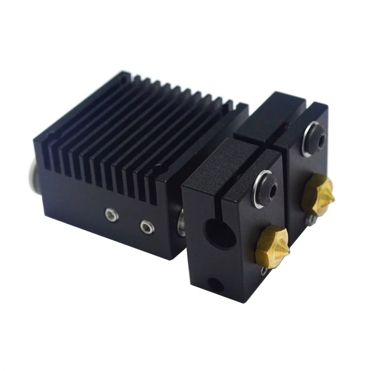 GIULY 3D Printer Parts E3D Chimera+ Double Color 2 In 2 Out Extruder with Seamless Fanduct