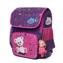 Delune Lindo Bolso de Escuela Los Niños Mochilas Escolares Cremallera Carácter Mochila Para Los Niños