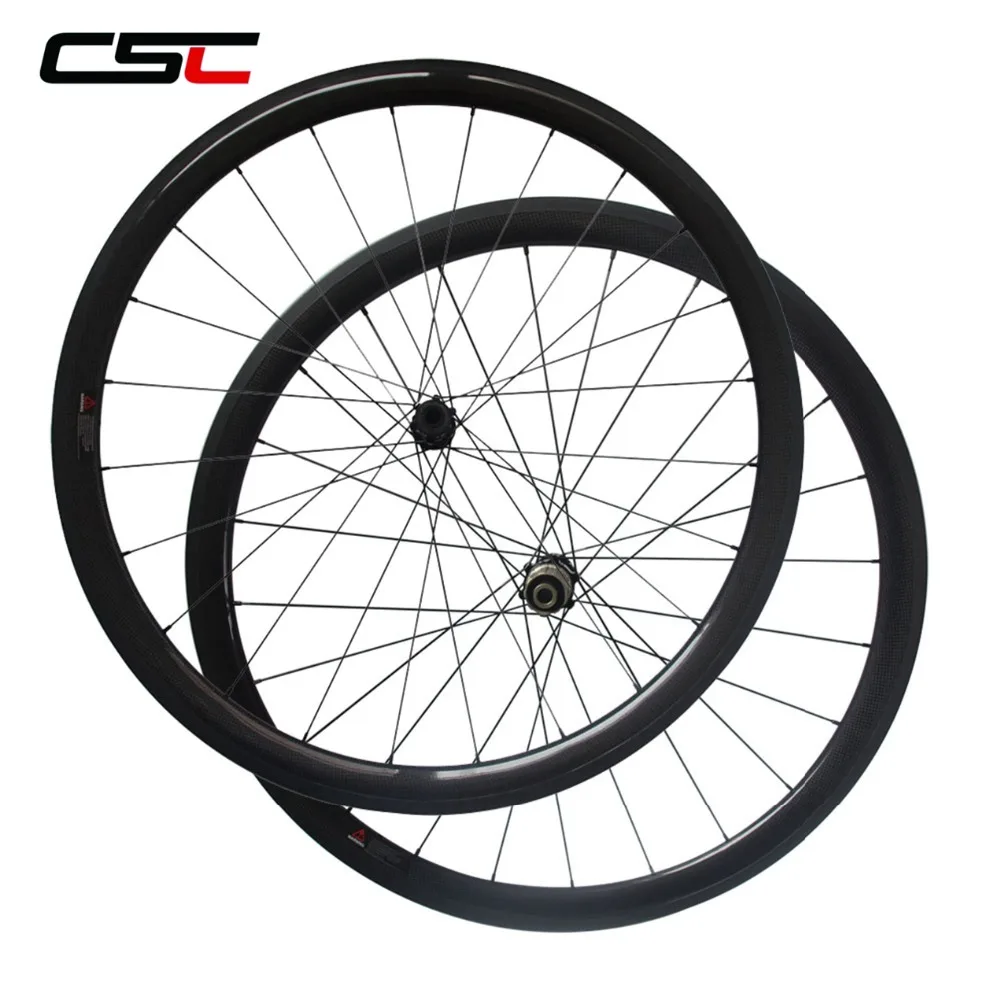 Top SAT No Outer Holes Center lock 700C Cyclocross Disc Wheels Straight Pull Hub Tubular Or Clincher U Shape Disc Brake Wheelset 0