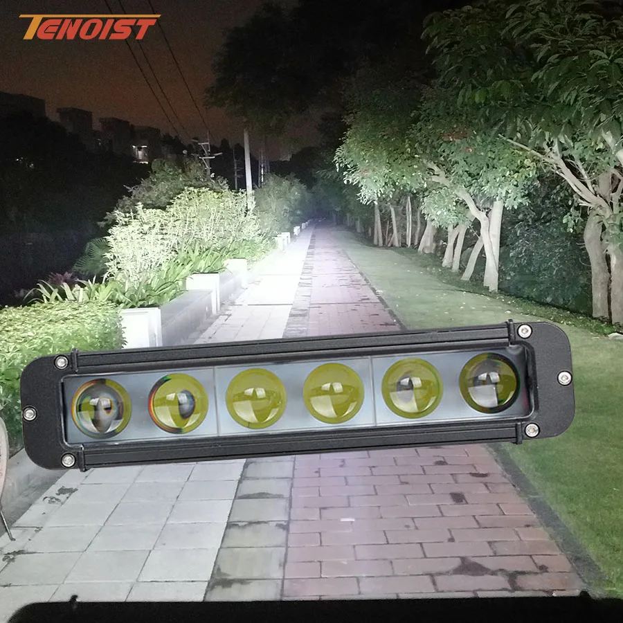

Super Bright 11 Inch 60W 4D Lens Front Bumper Light Bar For Offroad 4*4 SUV ATV 12V 24V