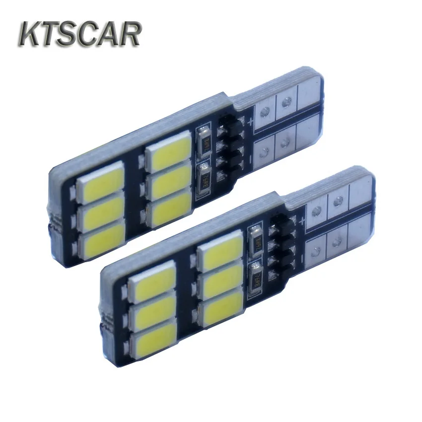 

KTSCAR 10X W5W LED canbus bulb 6500K White AUTO T10 194 168 NO Error Clearance Lights Car Side Wedge Lamp License plate 12V