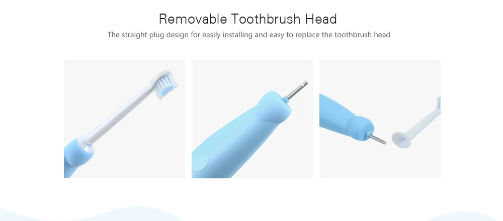 SE017 Waterproof Sonic Rechargeable Electric Toothbrush for Children