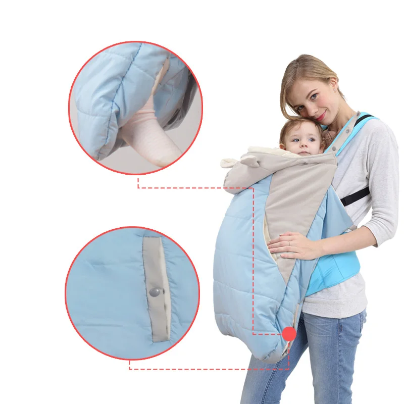 baby sleeping in backpack carrier