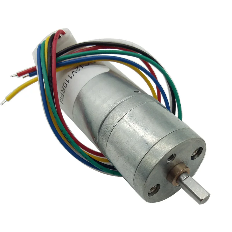 

Mini DC Geared Motor Encoder 6V 12V 24V High Speed 12 To 1930RPM Adjustable Speed And Reversed Motors For Balance Smart Toys Car
