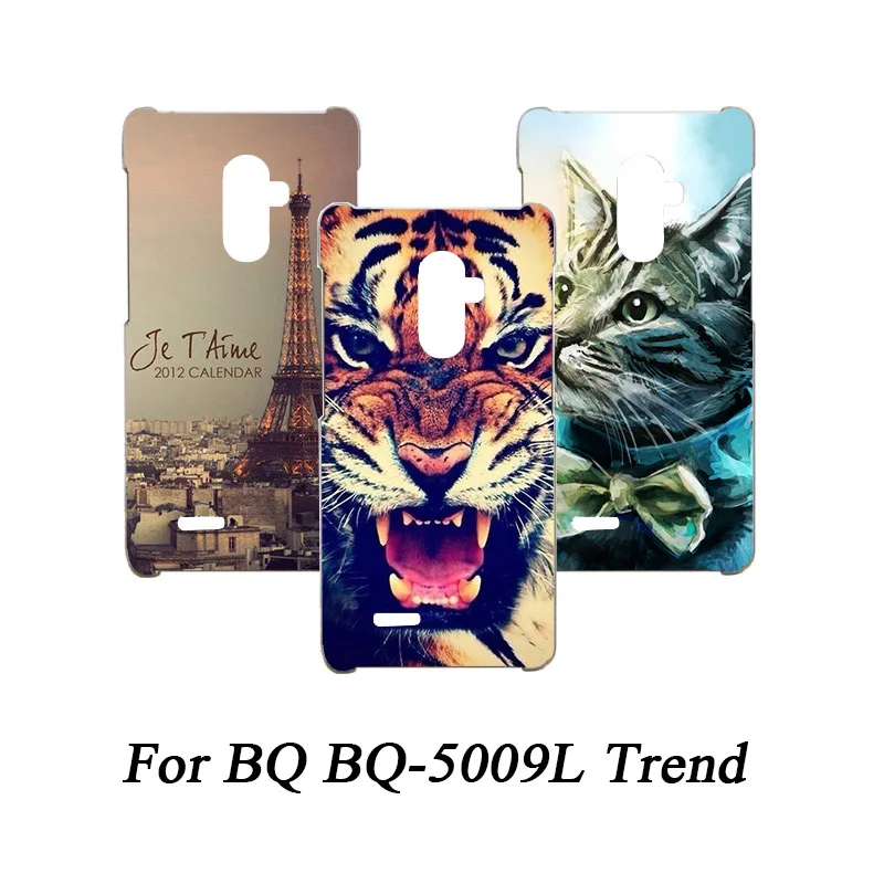

Soft Tpu Phone Case For BQ BQ-5009L Cases Silicone Painted Wolf Rose Cat Eiffel Fundas Sheer For BQ BQ-5009L Back Cover