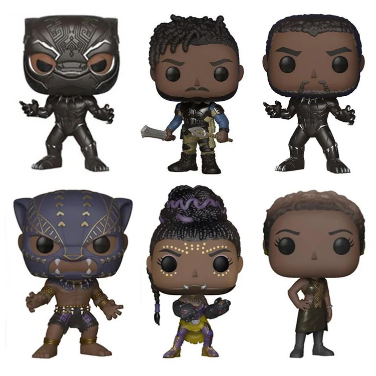 

Marvel Movie Black Panther Character Cute Vinyl Dolls Figure Toys with Bobble Head