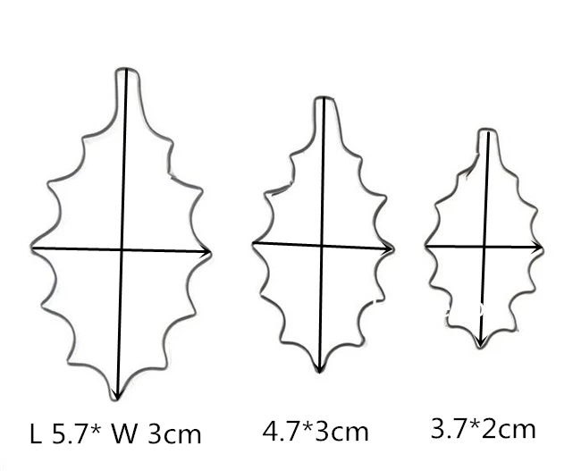 holly leaf cake cutting set 11 j