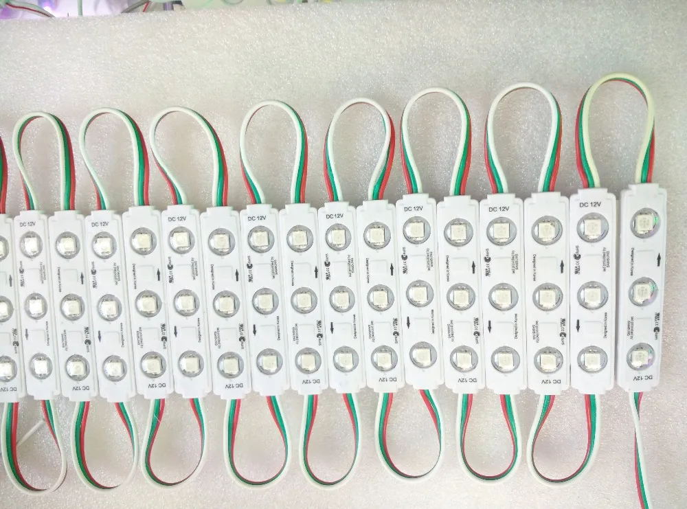 2811 светодиодный модуль пикселей водонепроницаемый 12 В Полноцветный 3 s 5050 SMD RGB