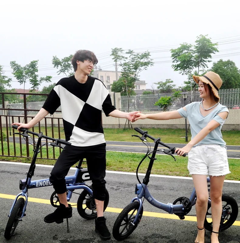 Sale 16inch electric bicycle  fold Urban lightweight couple electric mobility bicycle Princess power bicycle 36V 250W  Ebike 2