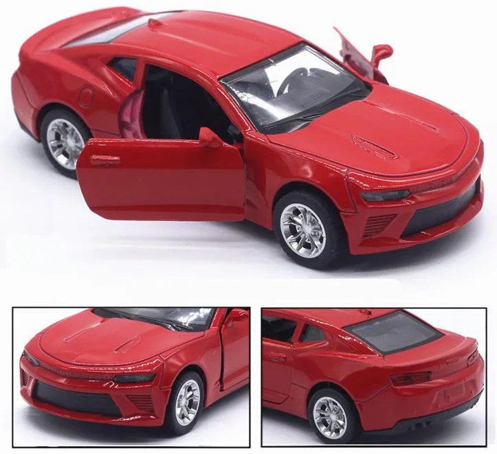 Моделей автомобилей из 1:32 сплава, моделирование Chevrolet Camaro, игрушечные транспортные средства, металлические Литые, оттягивающие и мигающие и музыкальные