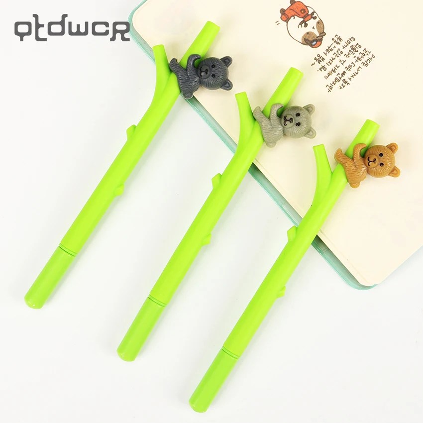 

1PC Kawaii Students Stationery Cartoon Koala Neutral Pen Needle 0.5mm Gel Pen Office Stationery Gifts