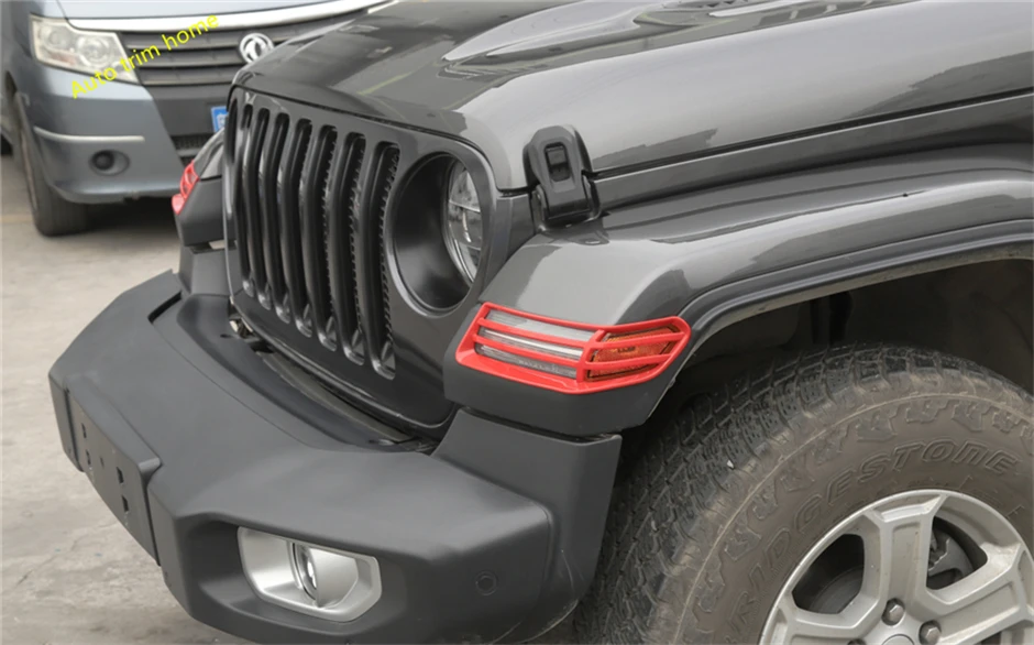 Lapetus переднее колесо для бровей абажур крышка отделка ABS Подходит для Jeep Wrangler JL