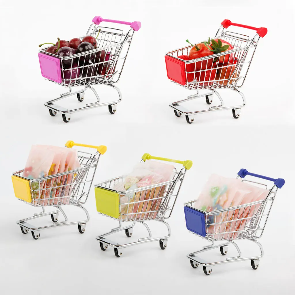 

Mini Shopping Cart Safe Trolley Toy Classic Children Puzzle Supermarket Car Pretend Play Furniture Toys Children Play House Toys