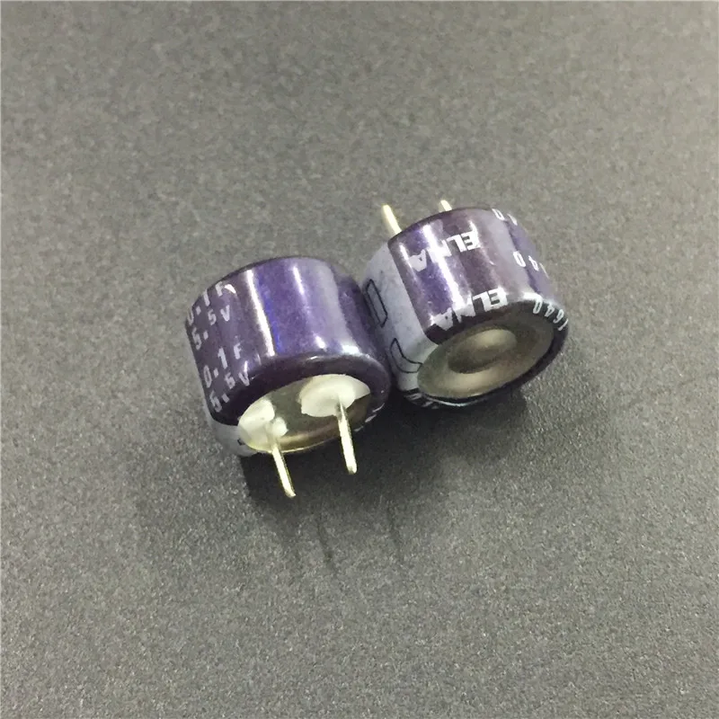 

2pcs/10pcs 0.1F 5.5V ELNA DHL Series 13.5x9.5mm 5.5V0.1F Super Farad Capacitor