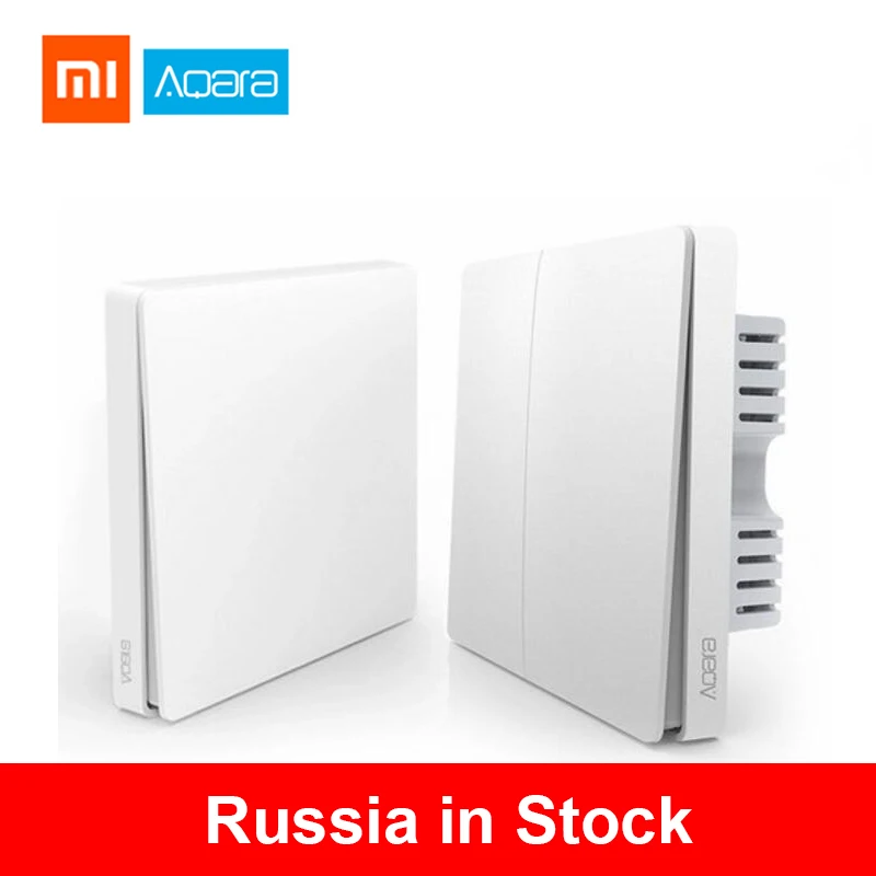  Xiaomi Wall Switch Aqara ZigBee Smart Light Wall Switches No Neutral Fire Wire light Remote Control - 33029015180