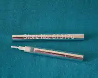 Free shipping 3ml Empty eyeliner bottle with brush pen style liquid eye liner tube revitalash bottles cosmetic packing Silver
