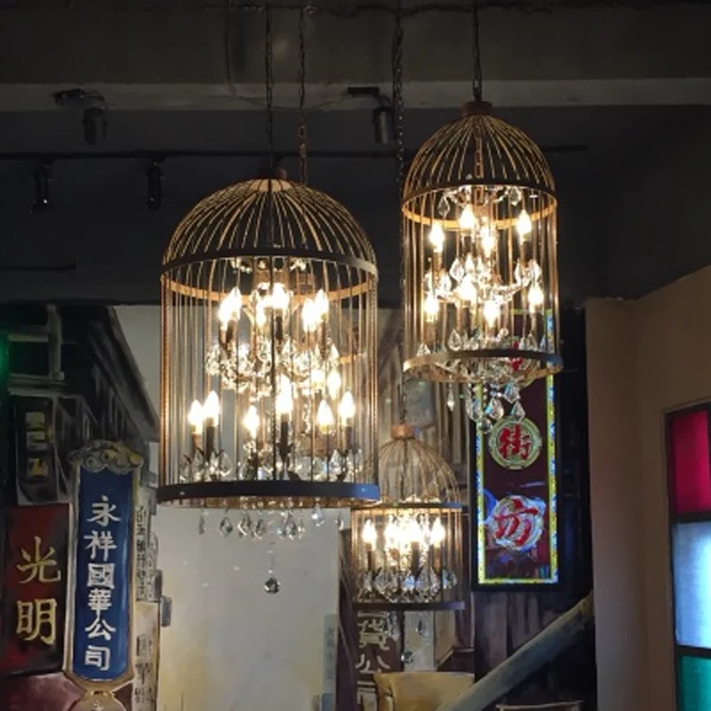 Birdcage Pendant Light Kitchen Vintage Home Birdcage Pendant Light Kitchen Vintage Home Lighting Wrought Iron Lamp Hanging Chain Lamps