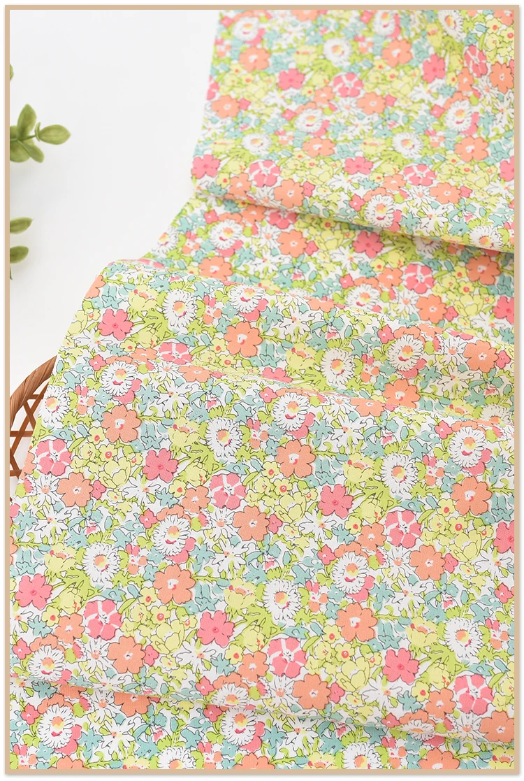 50*150 см розовый цветок серии хлопок саржевая ткань, DIY шитье стеганое жир четверти материал для ребенка и ребенка D30