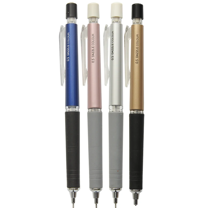 1 Piece 0.5mm & 0.7mm Automatic Drafting Pencil, Assorted Colors