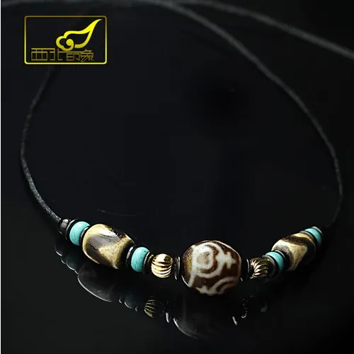 Tibet Jewelry Treasure Vase Pattern Choker Necklace Womens Free Shipping huismerk kopen in de aanbieding
