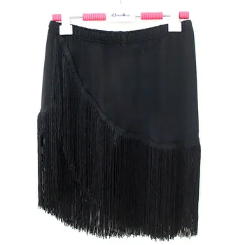 

Ballroom Tassel Skirt Square Adult Latin Dance Skirt with Safety Pants