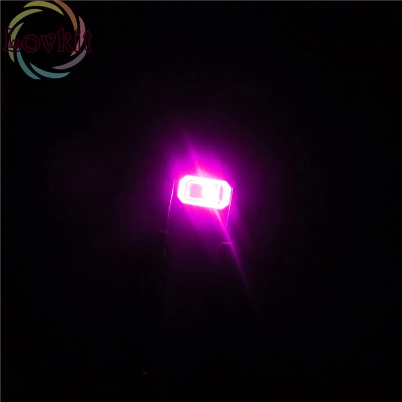 100 шт. 5630 5730 SMD/SMT Розовый Светодиодный светильник 400 410NM излучающий диод подходит