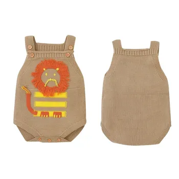 

Baby Boy Girl Knitted Clothes Autumn Knit Baby Girl Rompers Boys Jumpsuit Pompom Overall Newnborn Infant Romper Baby Clothes