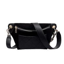 Женские сумки модные дамские поясные сумки повседневные Lingge сумки через плечо для девочек одноцветная сумка через плечо женский банан поясная сумка