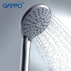 Гаппо 1 шт Одежда высшего качества 5 способов Круглый ручной душ для ванной головок Ванная комната Accessoriess ABS Chrome экономии воды Дождь Насадки