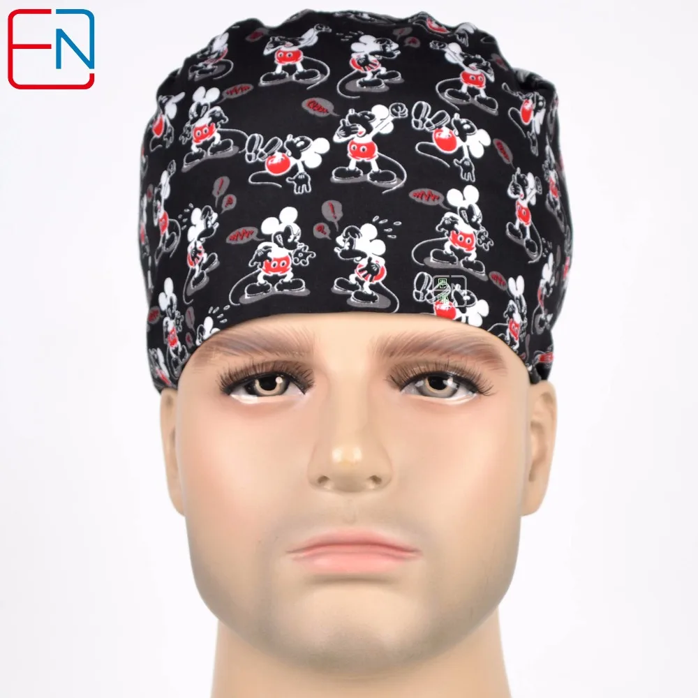 Henner Cotton Scrub Cap Mask For Women And Men Hospital Medical Hats