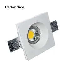 Redandice Светодиодный точечный светильник, paintable гипсовый потолочный светильник, Точечный светильник s, trimless штукатурка светодиодный светильник, 5 Вт Светодиодный светильник, лампа для гостиной