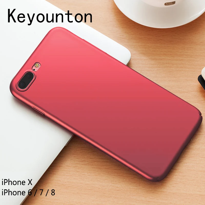 For iPhone 8 Case Protective Matte Hard Back Cover