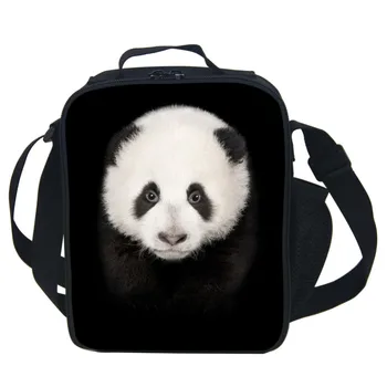 

Animal World Elephant/Horse/Sheep/Panda Lunch Bag For Kids School Boys Girls Thermal Lunch Bags For Children