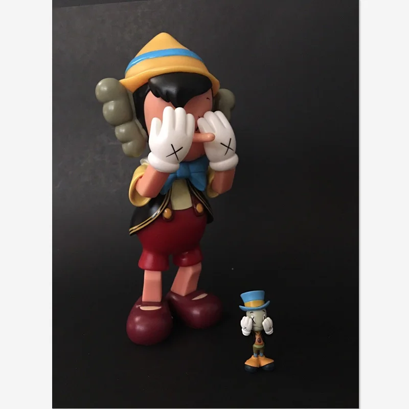 18 بوصة بينوكيو رفيق و Jiminy الكريكيت مع مربع جديد الشكل العمل مجموعة نموذج Giocattolo G1087